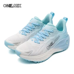 ONEMIX 2024 New Road Running Shoes Lightweight breathable Cushioning Men Training Outdoor non-slip sport fitness Sneakers