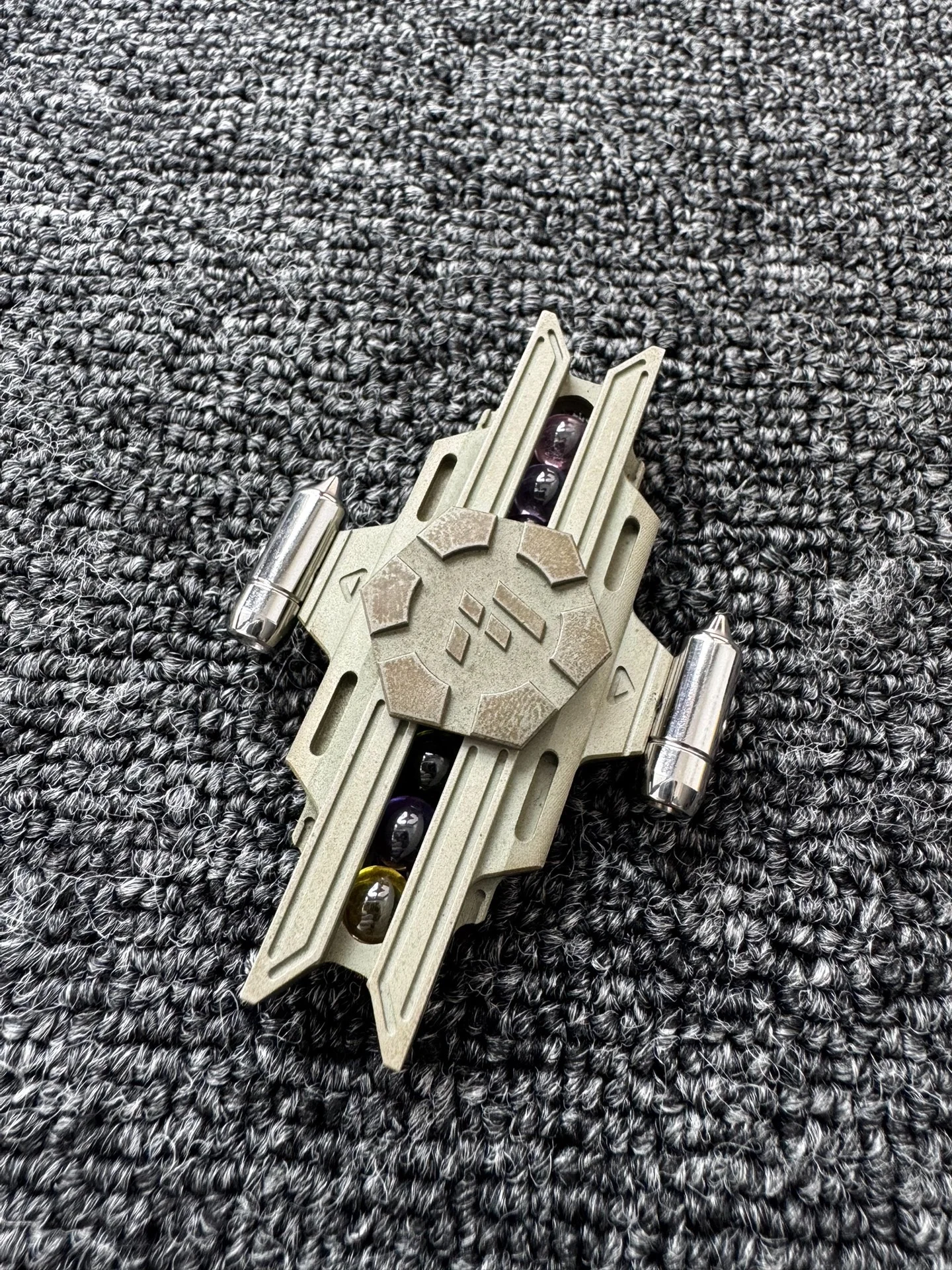 Used EDC Professor, Star Hunter, Copper, Fingertip Gyro Edc Metal Decompression Toy Black Tech Tide Play