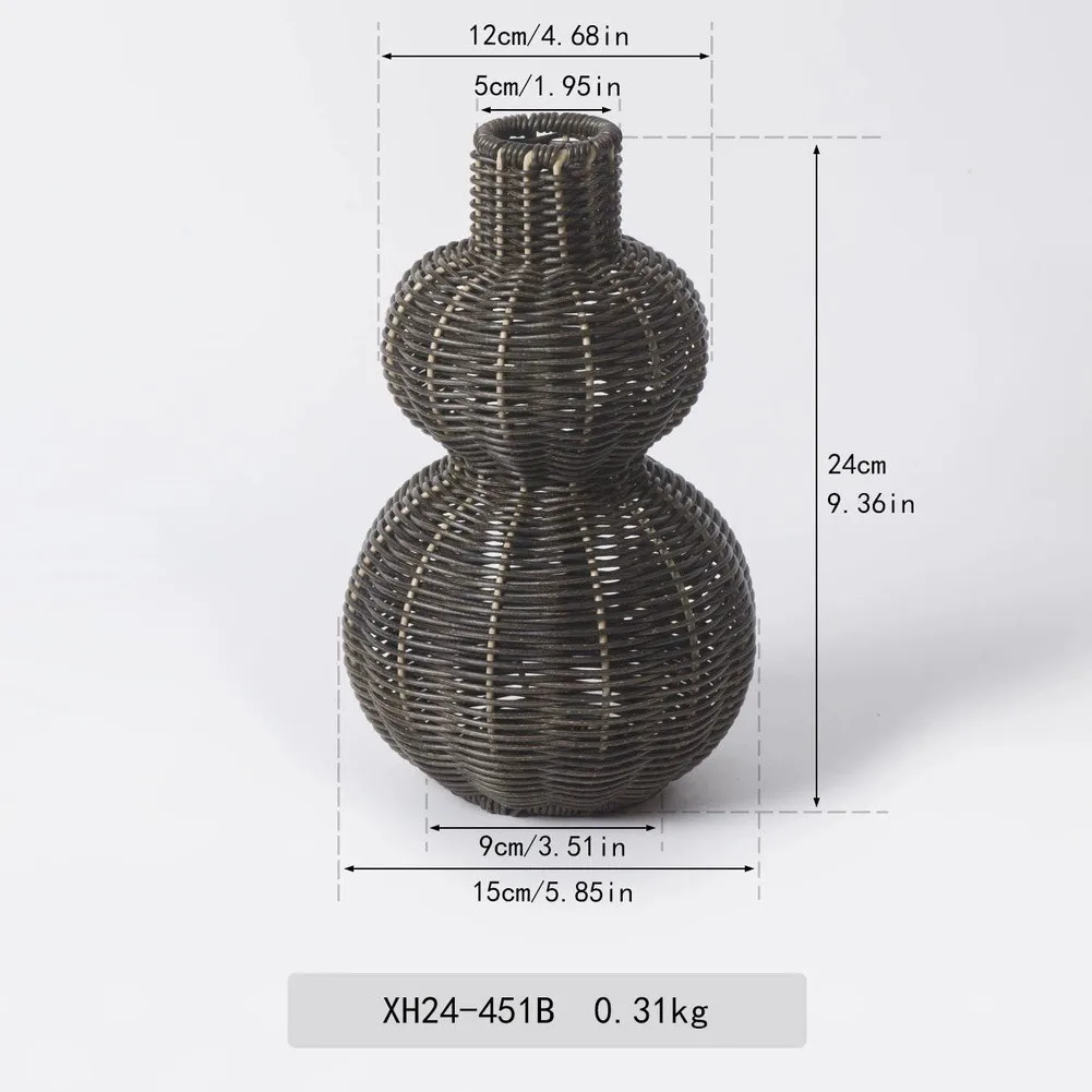 For Living Room Decor Woven Flower Holder Rustic Decor Vase For Rustic Home Decor Wicker Vase Long Lasting Build