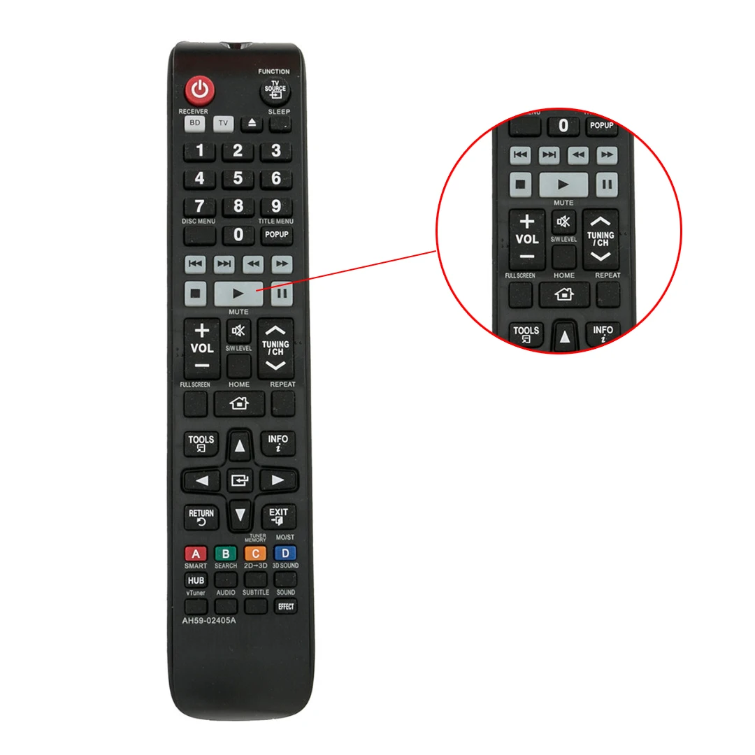 Новый пульт дистанционного управления AH59-02405A для системы домашнего кинотеатра Samsung HTE6750WXY HTE4500 HTE4530 HTE5530 HTE5550W