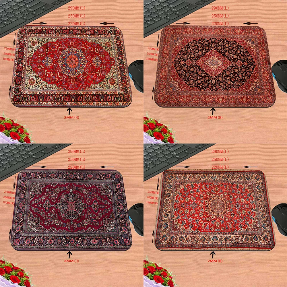 Mairuige Persian Carpet Mouse Carpet Prayer Rug Islam Desk Mat Mouse for Computer Dropshopping Mousepad Company Deskpad Office