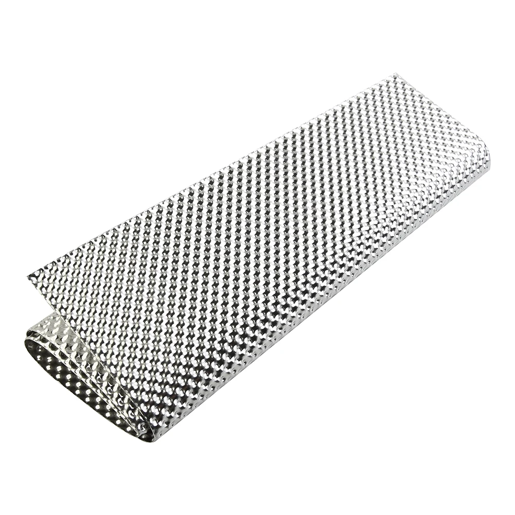 300mm X 500mm Embossed Aluminum Heat Shield Heat Shield Firewal Floor Pan Fuel Tank Silver Turbo Manifold