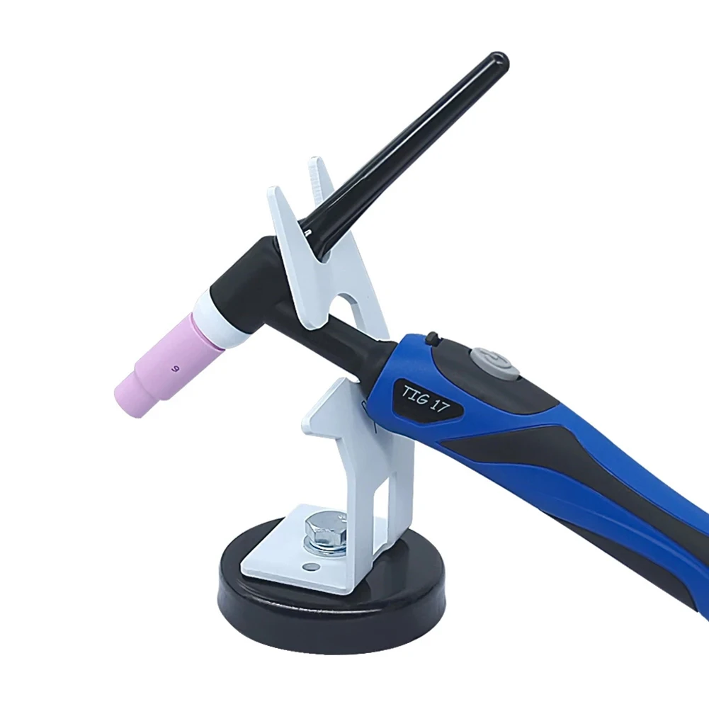 Sturdy For Tig Torch Holder Stand Built from Carbon Steel with Powerful Magnet for Workshop Torch Organization