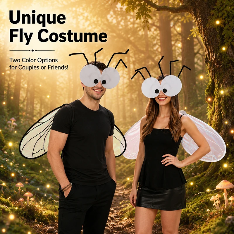 Fairy Butterfly Wings Masks Sets Stage Performance Dance Theater Costume Teens Adults Unisex Cosplay Props Accessories