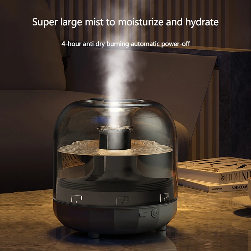 Desktop 500ML large capacity humidifier large fog volume Ultrasonic spray household bedroom aromatherapy machine atmosphere lamp