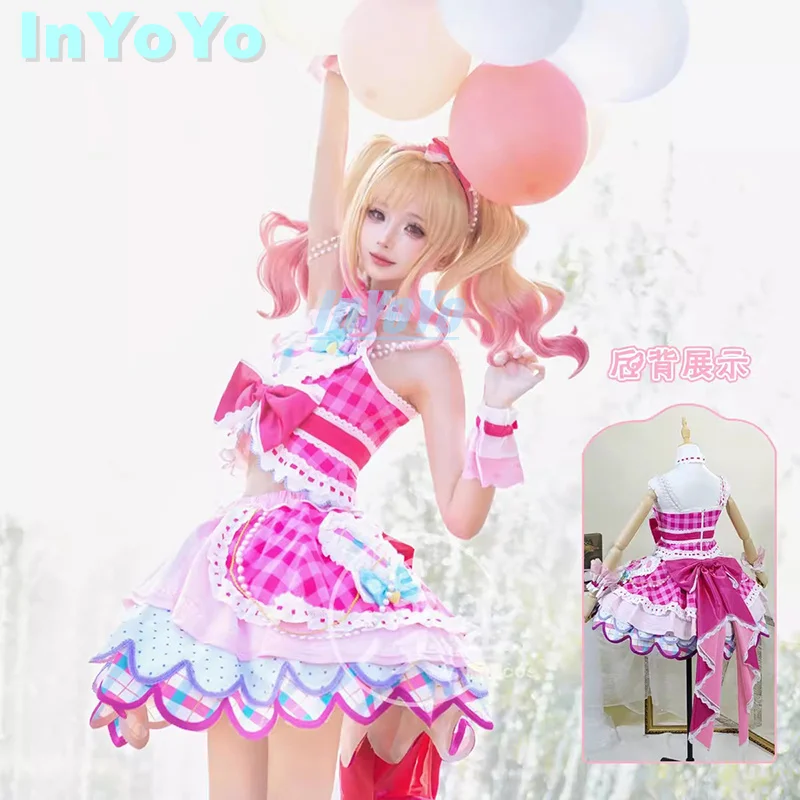 InYoYo Nijino Yume Cosplay Costume Aikatsu Series Lovely Lolita Dress Uniform Women Halloween Party Outfit XS-XXL New