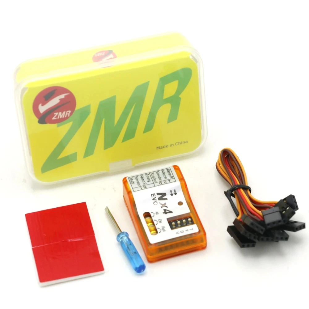 ZMR NX4 PRO EVO Flight Controller 3D Flight Gyroscope Balance For Fixed-wing Aircraft Support Rate/Hold/Gyro Off Mode