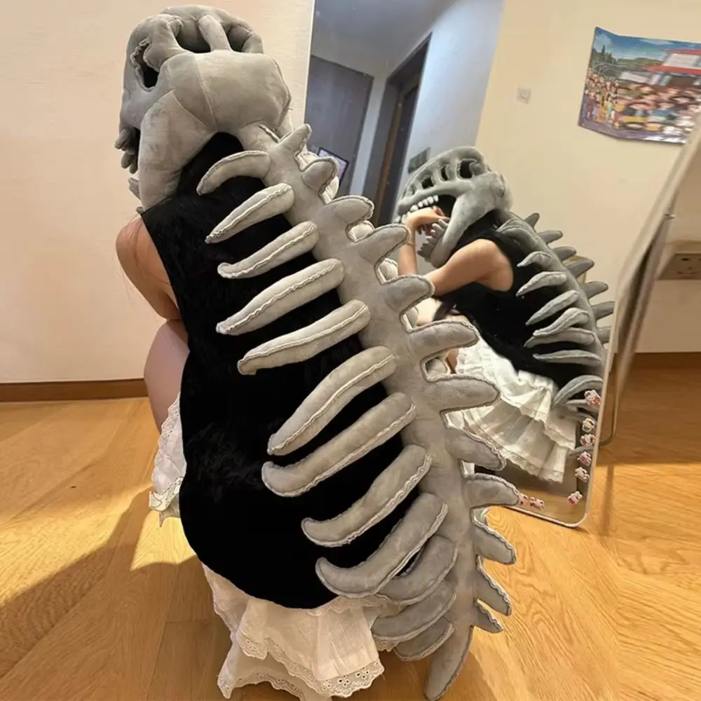 

3D Dinosaur Skeleton Plush Toys Funny Soft Dinosaur Skeleton Cos Props Unique Novelty Dinosaur Skeleton Costume Set