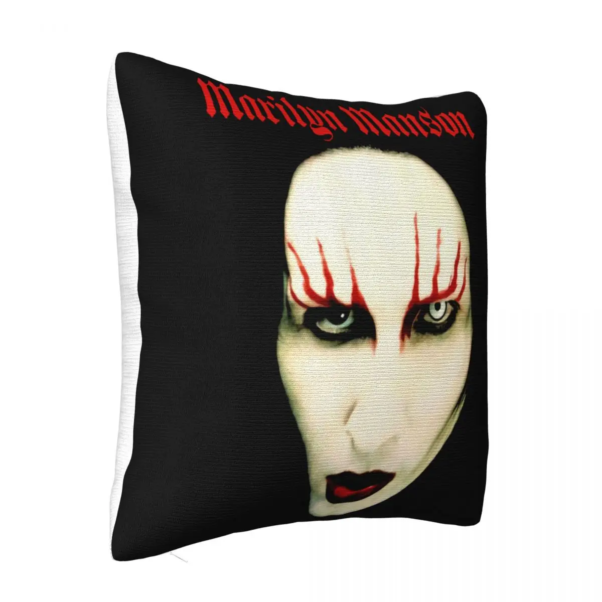 Marilyn Manson Red Lips Mens Unisex Official Licensed Band Merch Funny Plus Size Pillow Case