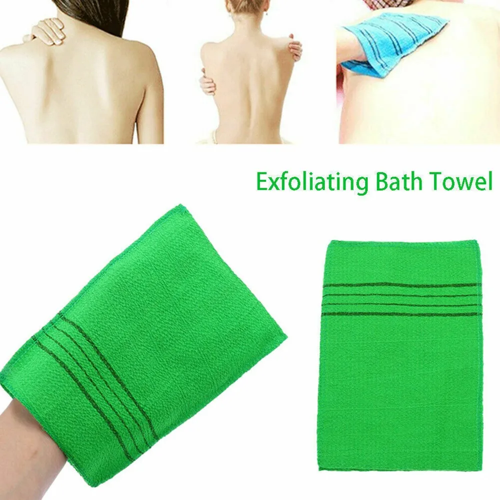 5PCS Double-sided Towel Korean Exfoliating Bath Washcloth Body Scrub Shower Towel Body Cleaning Scrub Mitt Rub Dead Skin Removal