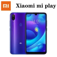 Global rom Xiaomi mi play smartphone Mediatek MT6765 Helio P35 telephone intelligent 1080 x 2280 pixels fast Charging used phone