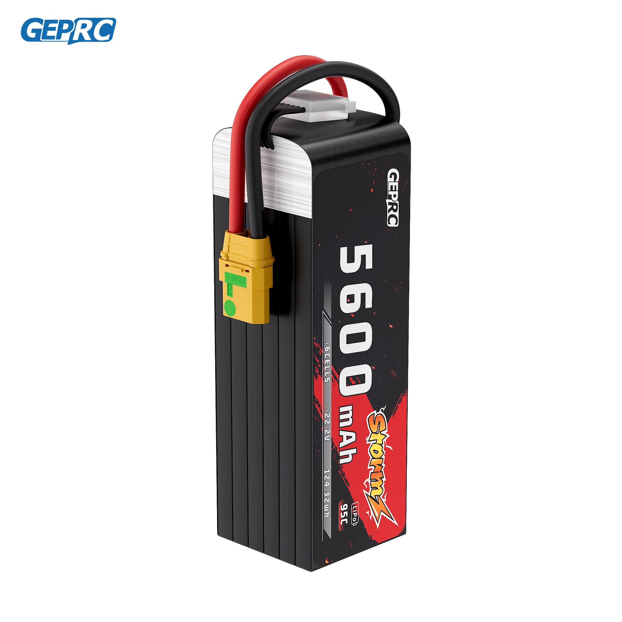 GEPRC-Batterie Lipo Storm 6S, 5600mAh, 95C, adaptée aux drones de la série 8-12 pouces, quadricoptère RC FPV, pièces d'accessoires pour importateur FreKouDrone