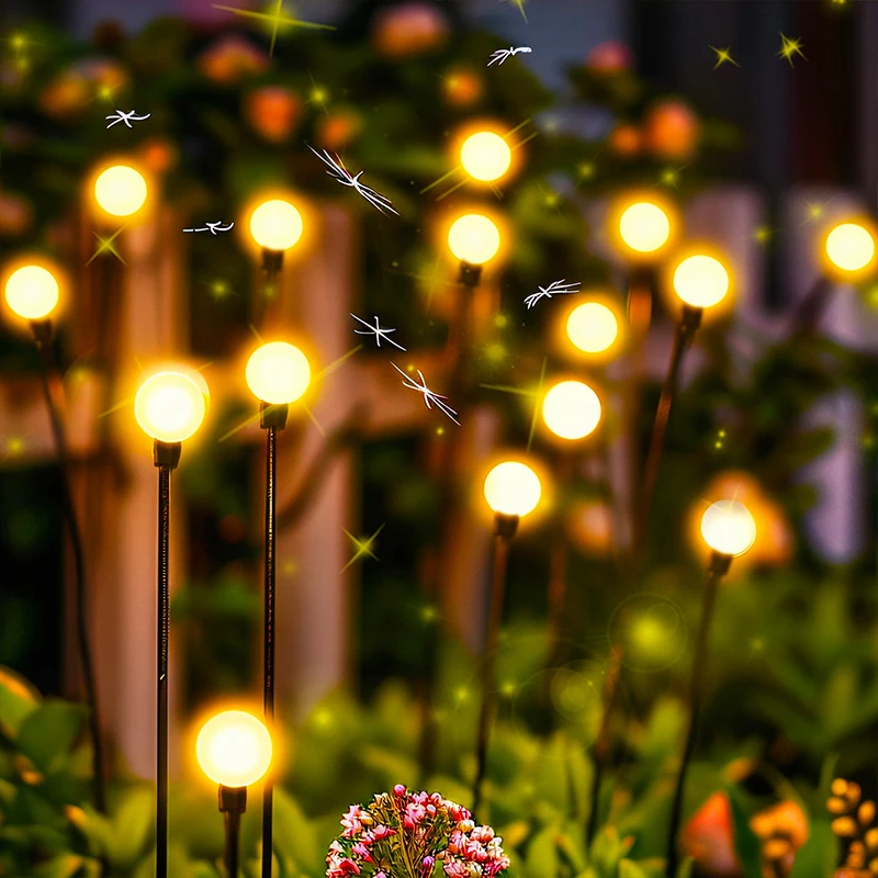 

LED Solar Firefly Light Outdoor Garden Decoration Commercial Lighting Landscape Lawn Sway Light Pathway Decoration