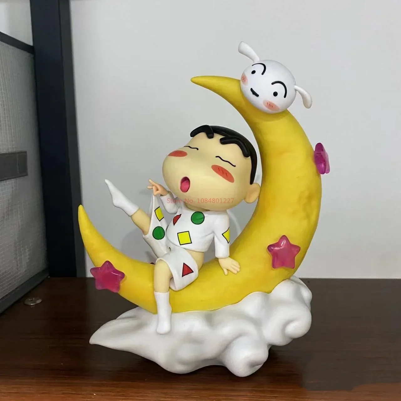 Crayón de Anime de dibujos animados Shin-Chan luz nocturna, figura de acción, adorno de periferia, lámpara de mesita de noche creativa linda, regalo del día de Navidad, 18cm