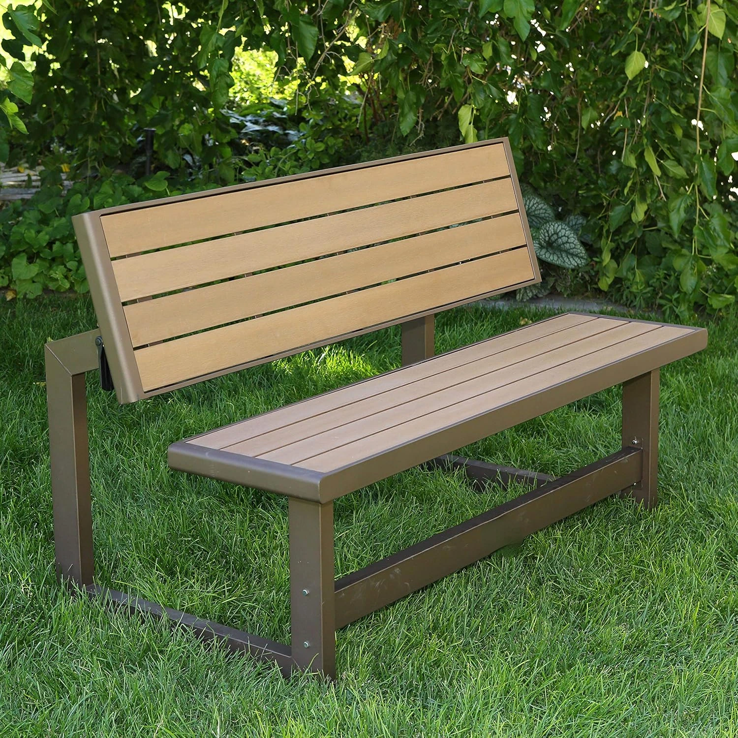 Convertible Bench / Table, Faux Wood Construction