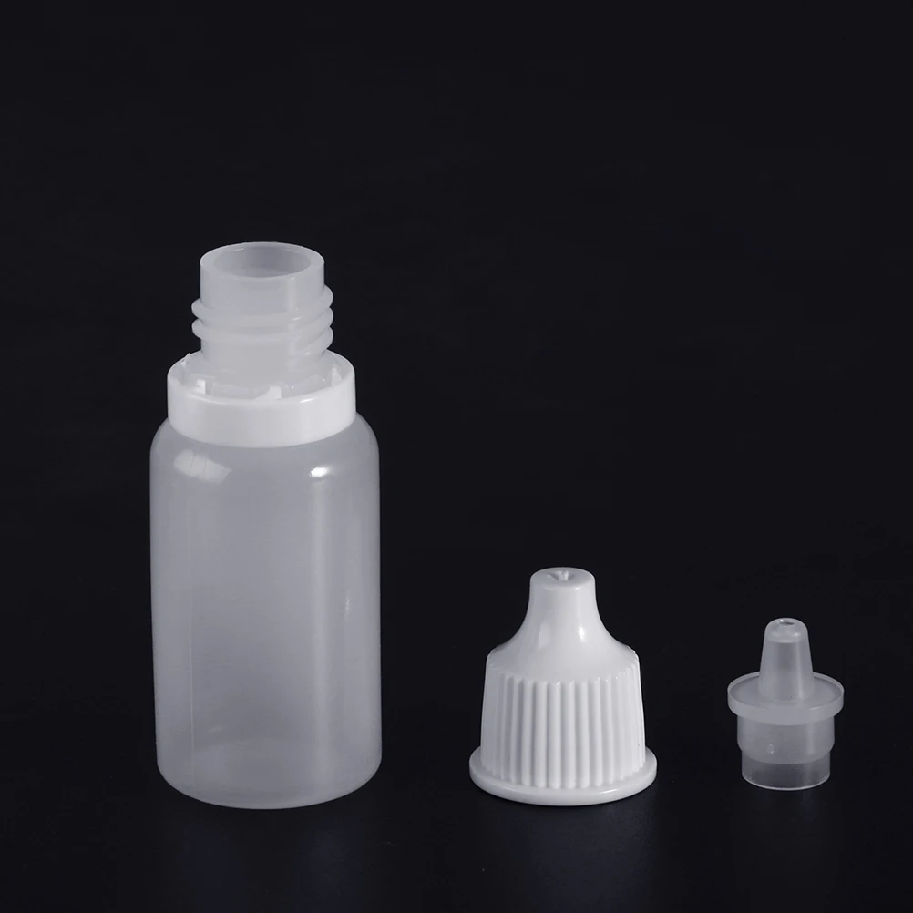 

12Pcs 10ml Empty Plastic Squeezable Dropper Bottles Eye Liquid Container Cuticle Treatments