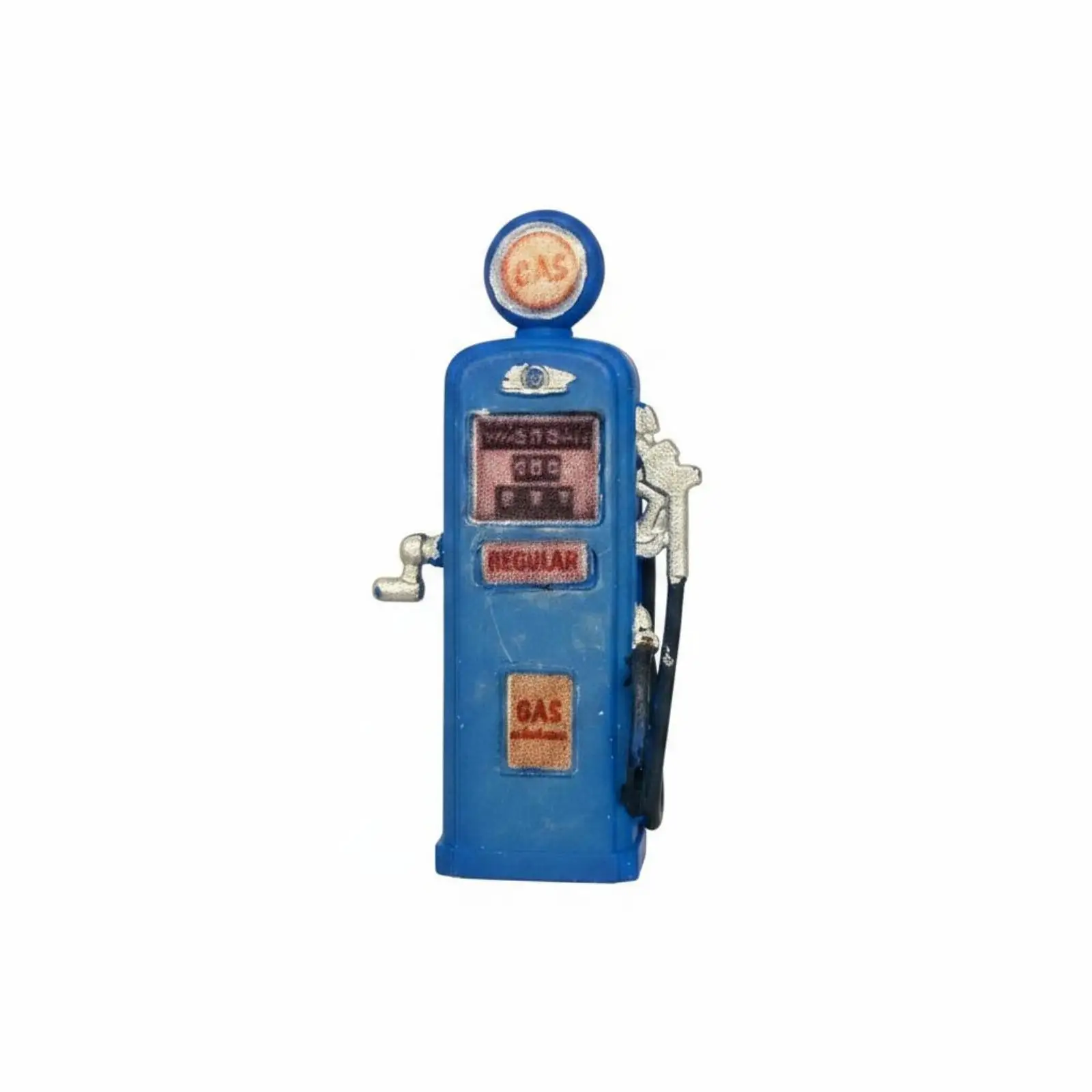 1/64 Scale Pump Ornament Collectible Retro Gas Pump Miniature Gas Station Dispenser for Diorama, Display Shelf