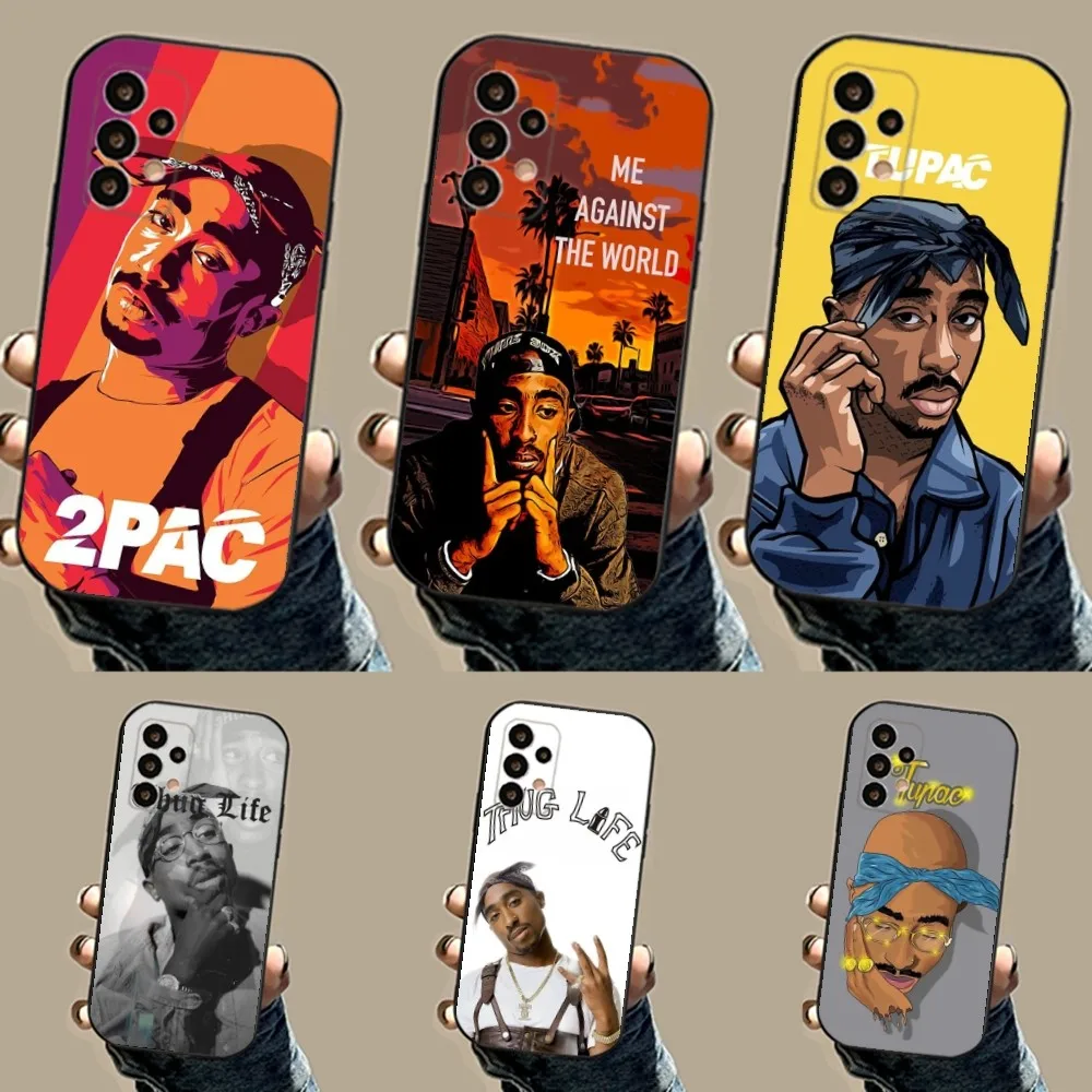 

Rapper 2pac singer T-Tupac Phone Case For Samsung S24,23,23,22,30,21,10,9,Note20 Ultra,Lite,Ultra,5G,Plus,FE,Black Soft Case
