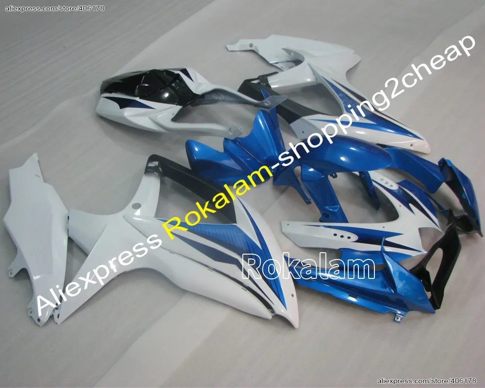 

K8 GSXR600 750 08 09 10 Motorcycle Fairing For Suzuki GSXR 600 750 2008-2010 Blue Race Body Kits (Injection Molding)