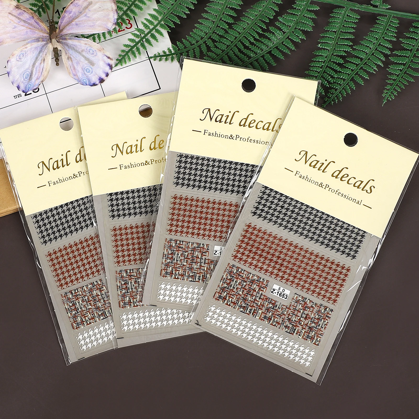 2 Pcs/set Vintage 5D Little Fragrance Style Pattern Landscape Manicure PET Sticker Creative Journal Material Collage Stationery