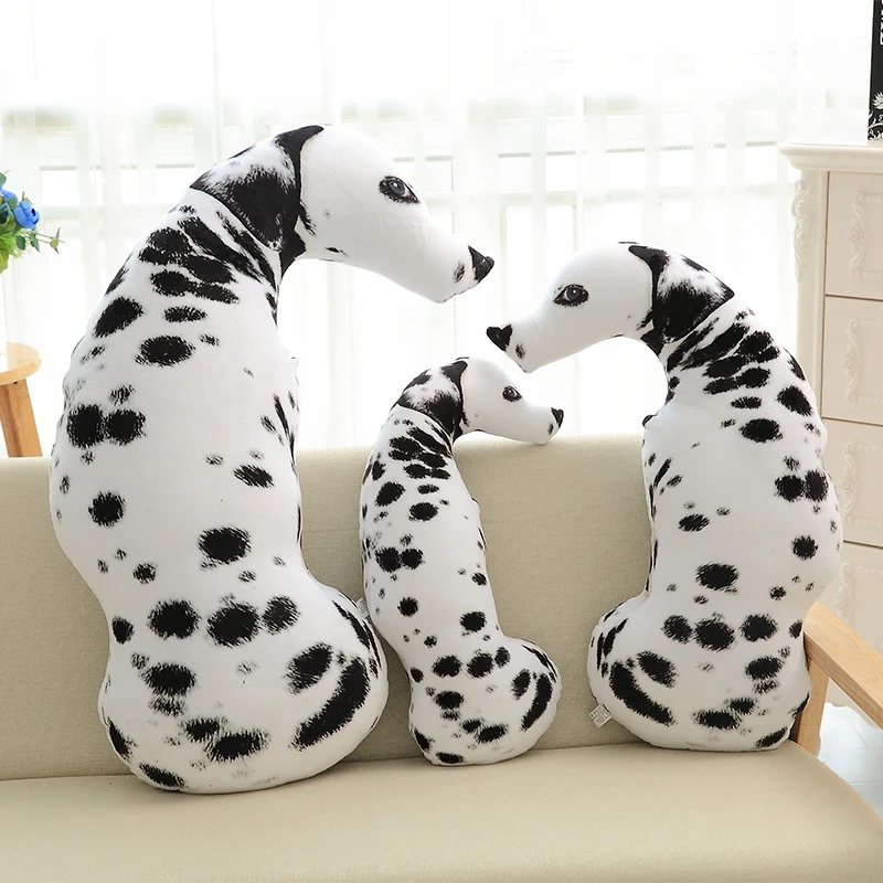 50cm 3D Dog Simulation Plush Toys Soft Pillow Lifelike Plushies Stuffed Animal Cushion Pillow for Kids Home Decor Birthday Gifts