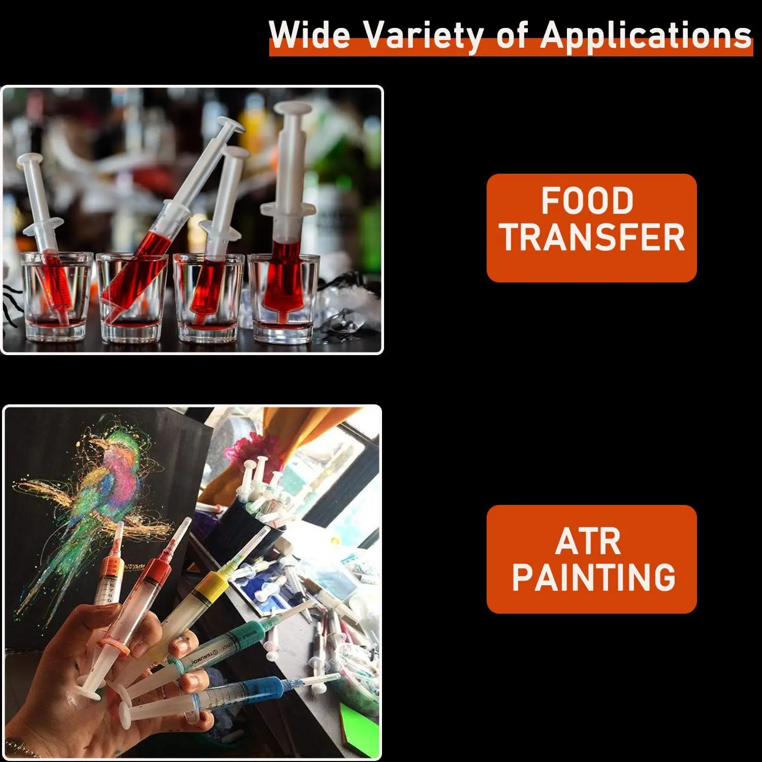 20 عبوة من محاقن قفل Luer للاستعمال مرة واحدة سعة 2 مل مع 23Ga محكمة الغلق بشكل فردي معبأة لخراطيش إعادة تعبئة السوائل لقياس الحيوانات الأليفة