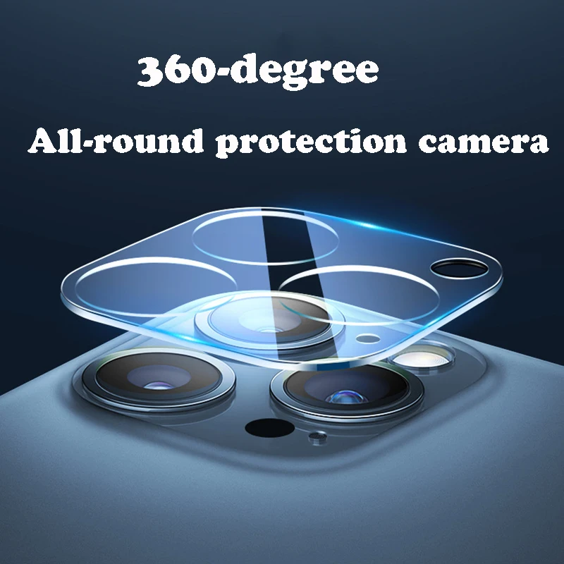 4Pcs 3D HD Back Camera Glass Protectors for iPhone 14 13 11 12 Pro Max 13 12 Mini 14 Plus Full Cover Lens Protective Glass Film