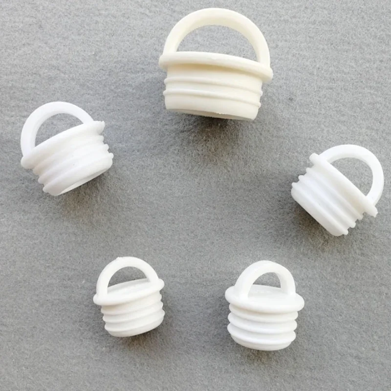 Mop bucket Drain Stopper White Silicone Water Stoppers Drain Plug Cover Caps For Bathroom Laundry Kitchen Dia 19.5-33.8mm