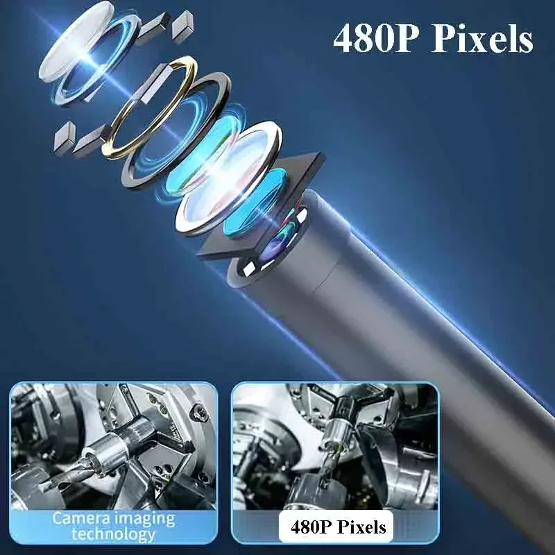 5.5MM Endoscope Camera WiFi Mini Camera 3IN1 Micro USB Type-c Borescope LED Adjustable Waterproof for Smartphone Android