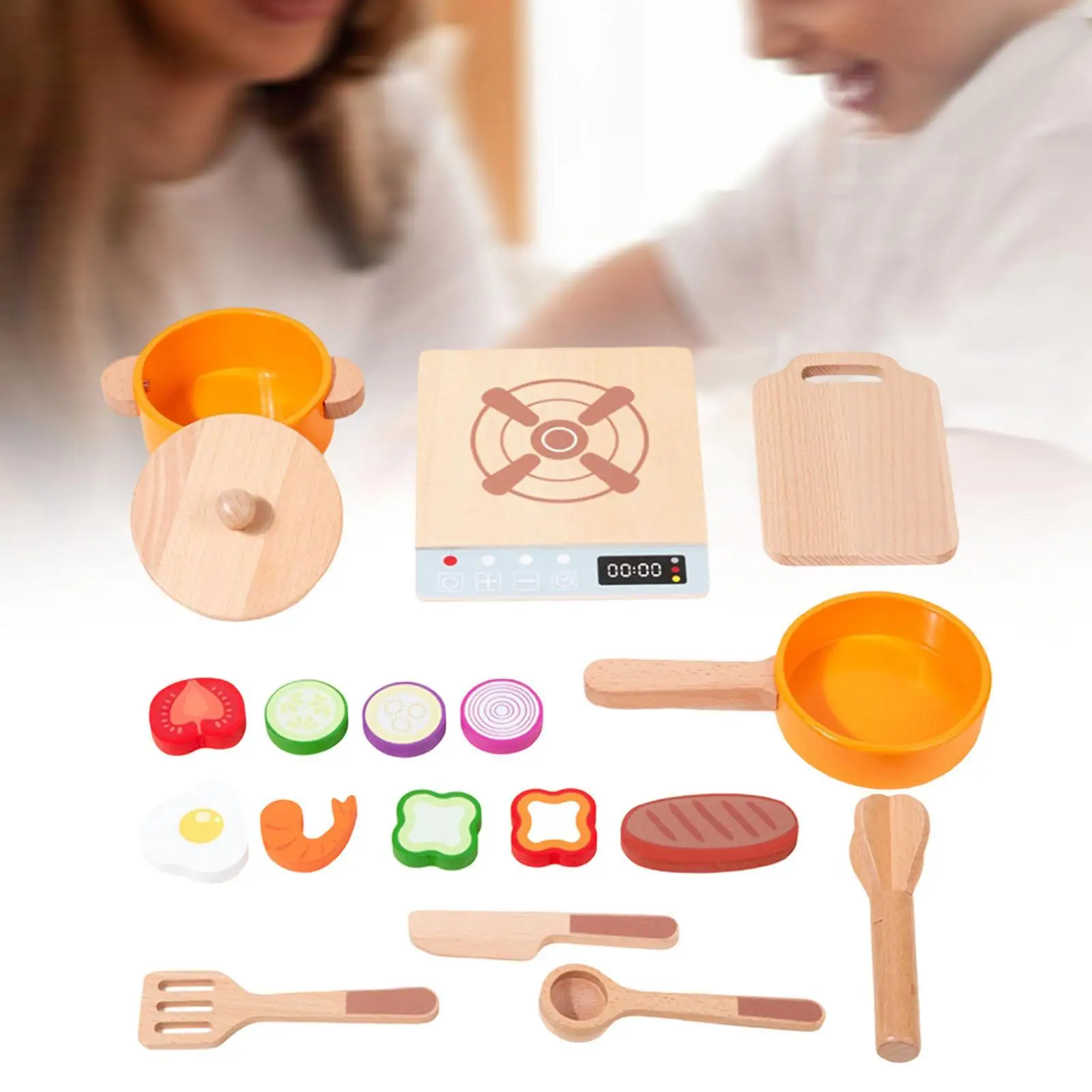 Kitchen Playset Toy Play Kitchen Accessories for Game Favor Role Play