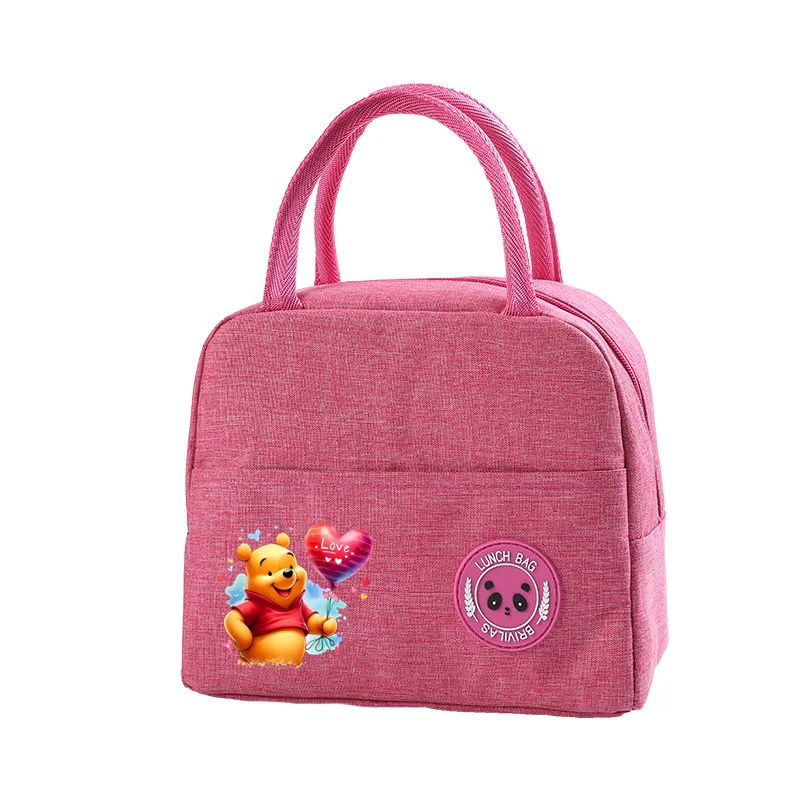 Winnie the Pooh Lunch Bag maniglia isolamento Lunch Box Picnic viaggi conservazione degli alimenti portatile borse termiche per il pranzo in foglio