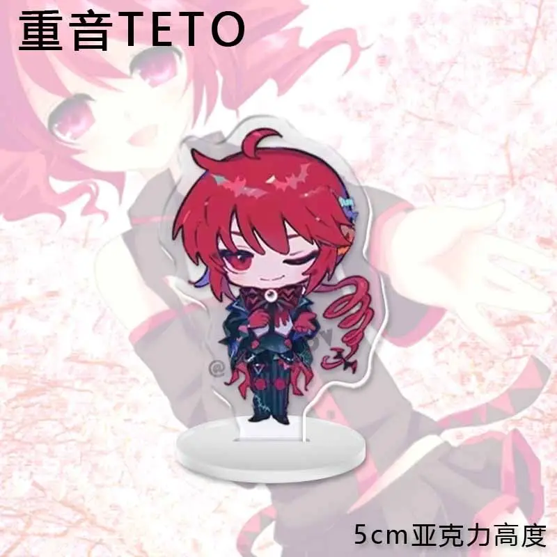 Kasane Teto الاكريليك الدائمة علامة أنيمي الأجهزة الطرفية لطيف الكرتون عيد الميلاد زخرفة الأصالة شخصية قوس أكريليك