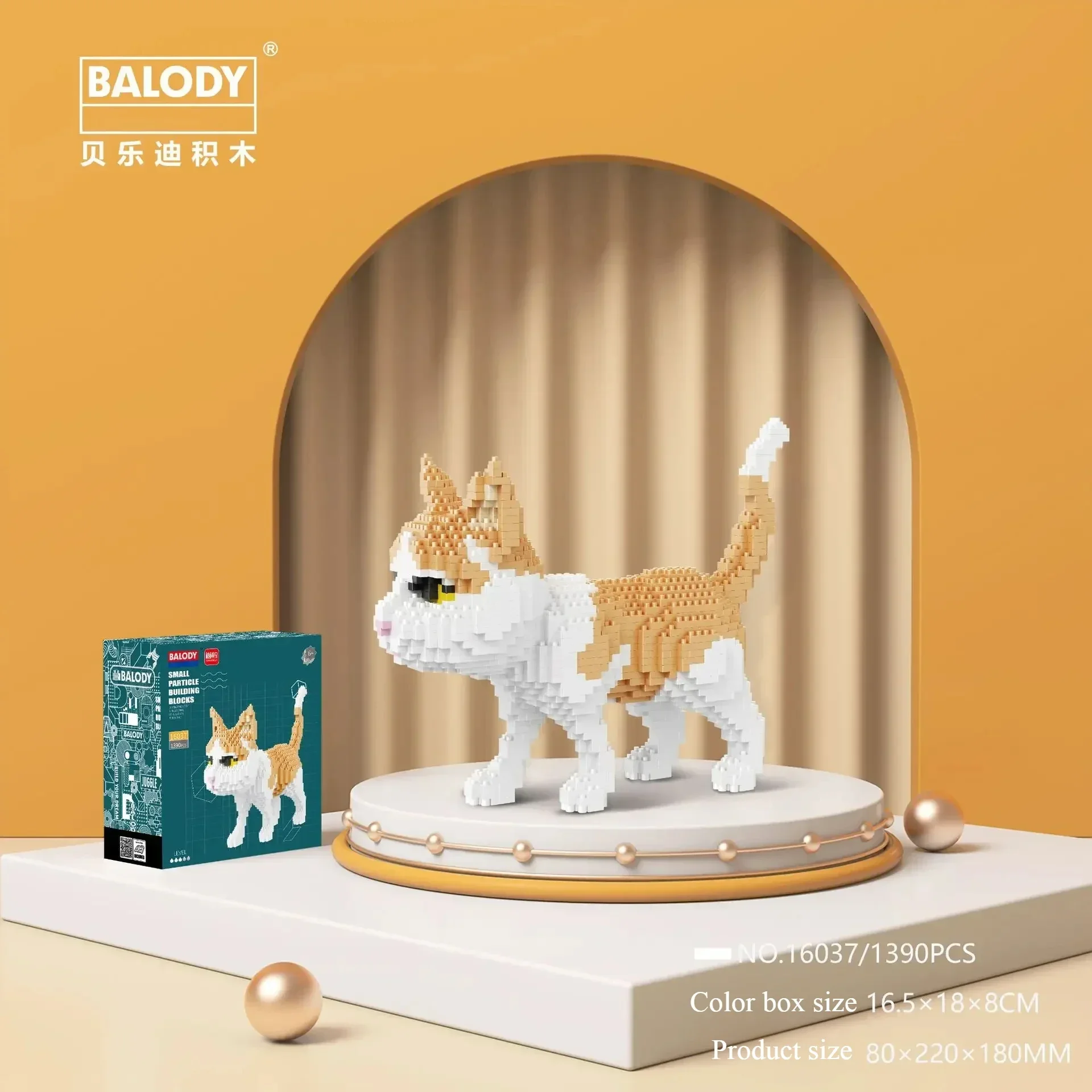 Décennie s de construction d'animaux de compagnie Kawaii pour enfants, figurine de chat, jouets modèles, cadeau, Dobolk, Shiba, Inu, Prellux Mike, chien, mini briques, Husky, Schnauzer