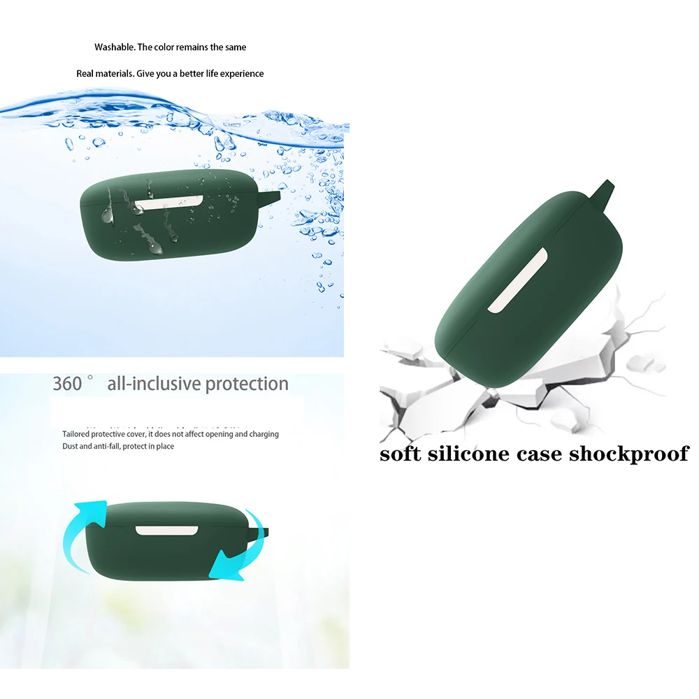 Cartoon Case For QCY ArcBuds HT07 Case Cute Anti-drop Ring Silicone Earphone Cover lovely for Qcy HT07 cover