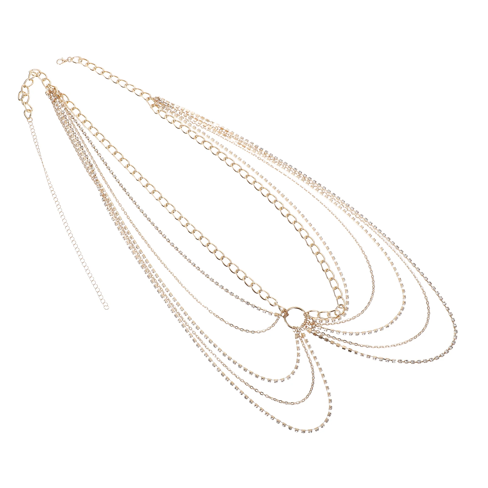 Fashionable Multi-layer Waist Chain Belly Jewelry Body for Women Metal Belt Miss