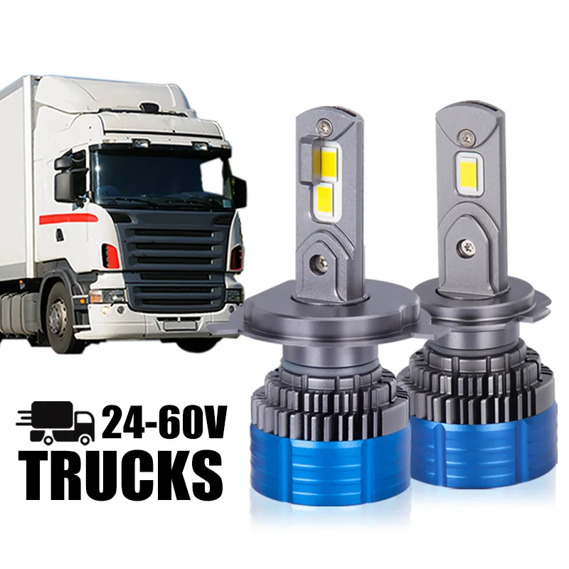 DAWNKNIGHT K4C 24V H7 Led Truck Bulbs 4300K 6000K H4 Led Headlight Lamp 12v 24v Led Lights For Truck 2PCS