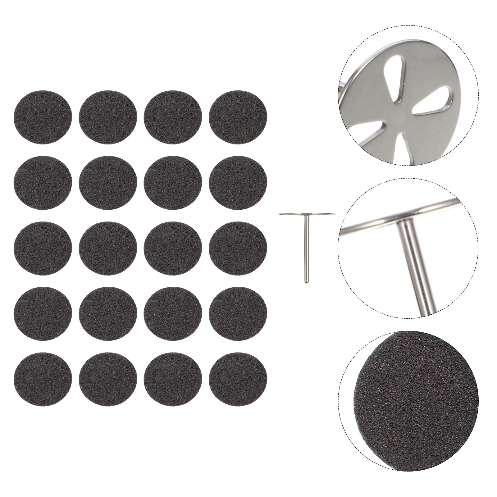 

101 Pieces Nail Polishing Sheets Manicure Electric Dead Skin Tools S paper Pedicure Accessories Callus Grinder Replacement