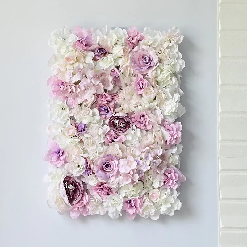 

Artificial Autumn Colored Flower Wall Background Flower Plant Wall Shopping Mall Window Wedding Decoration Arch Silk Flower