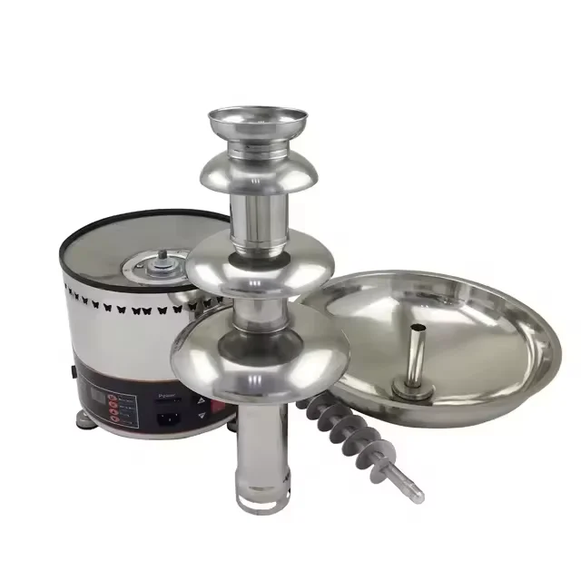 New Style Mini Electrical Party 4 Tier Stainless Steel Commercial Chocolate Fountain Machine for Party and Family Use