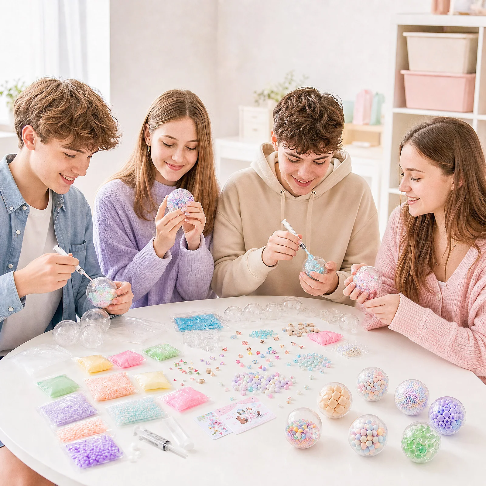 6cm Ball Skins DIY Stress Ball - Slime Making Kit ulasan dan harga