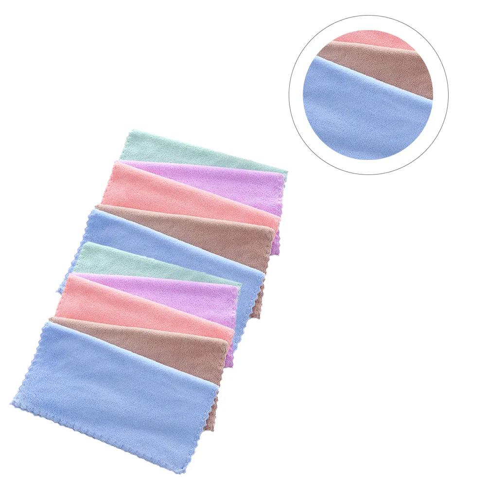 Lingettes démaquillantes en microcarence pour enfants, gant de toilette, serviette pour le visage, serviettes pour le corps, 10 pièces