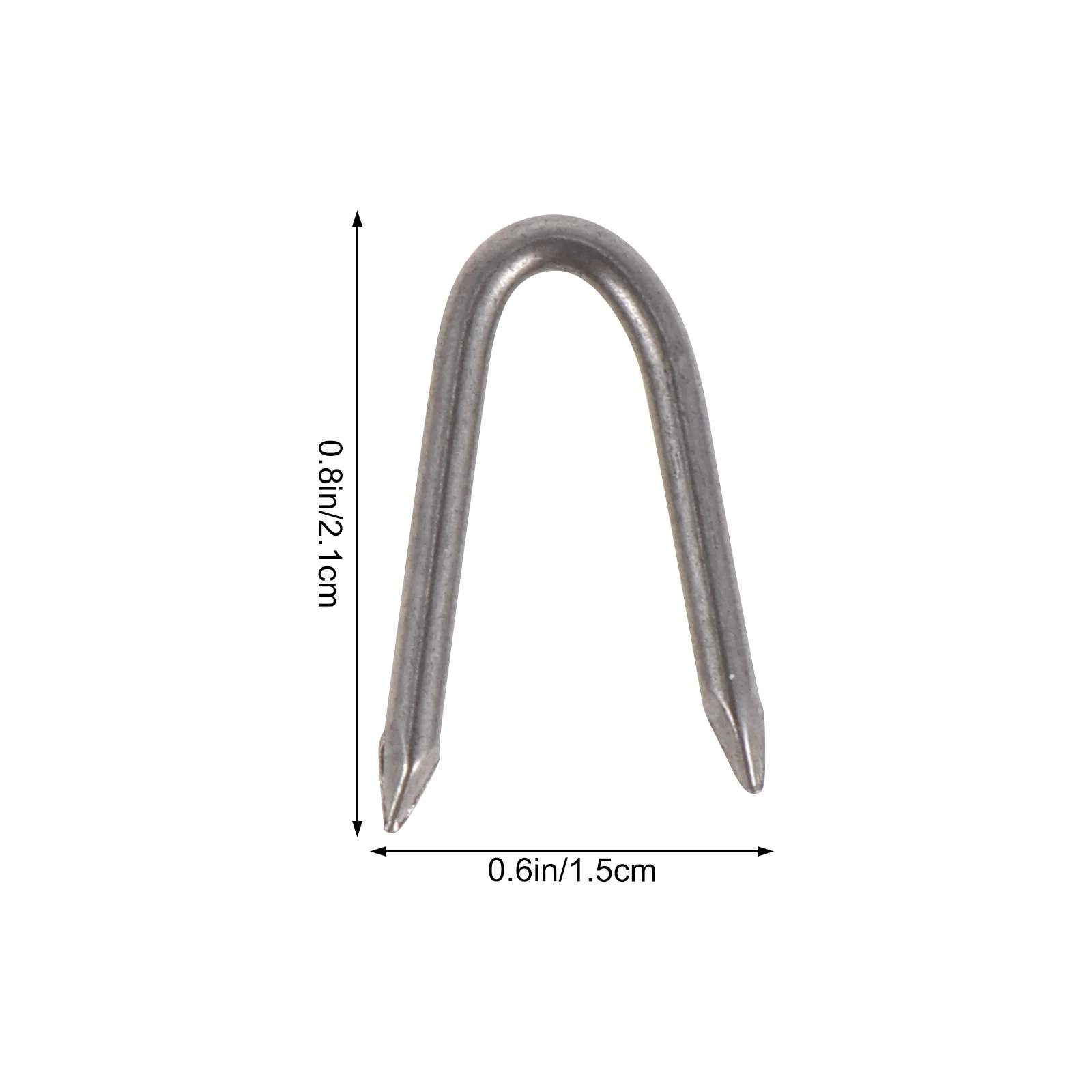 70Pcs Iron U-Shaped Nails Rust-Resistant Fixing Nail for Garden Turf Fence Wire Mesh Staple U-Shaped Fixing Nail