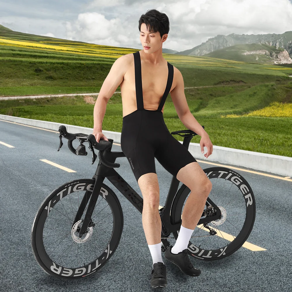 X-TIGER Men's Cycling Bib Shorts 120 Density Gel Cushion Mountain Road Bike Cycling Shorts Outdoor Casual Sports Bib Shorts image 6