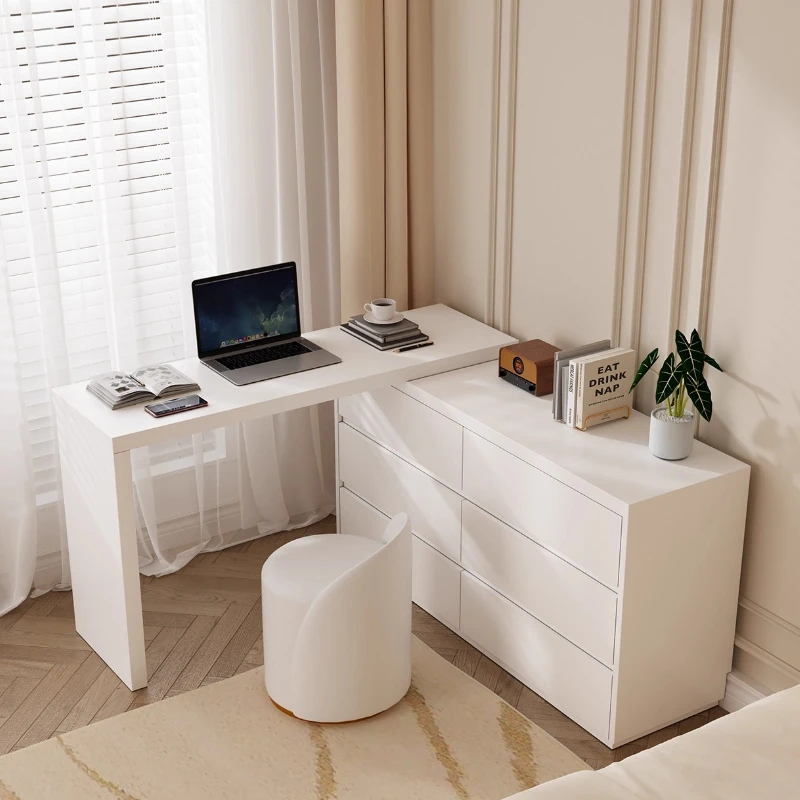 

Bedroom Light Luxury Makeup Table with Mirror and Chair for Vanity Makeup Vanities Makeup Vanitys Wooden Drawers in The Bedroom