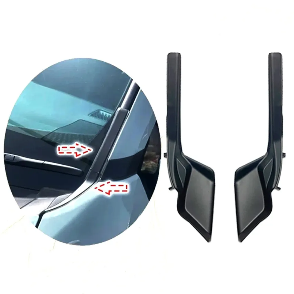 1Pc Car Windshield Wiper Cowl Extension Trim Fender Cover Clip-On For Toyota RAV4 RAV-4 2020-2023 538670R070 538660R070