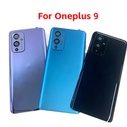 For Oneplus 9 Battery Back Cover Glass Door Matte Shiny 6.55