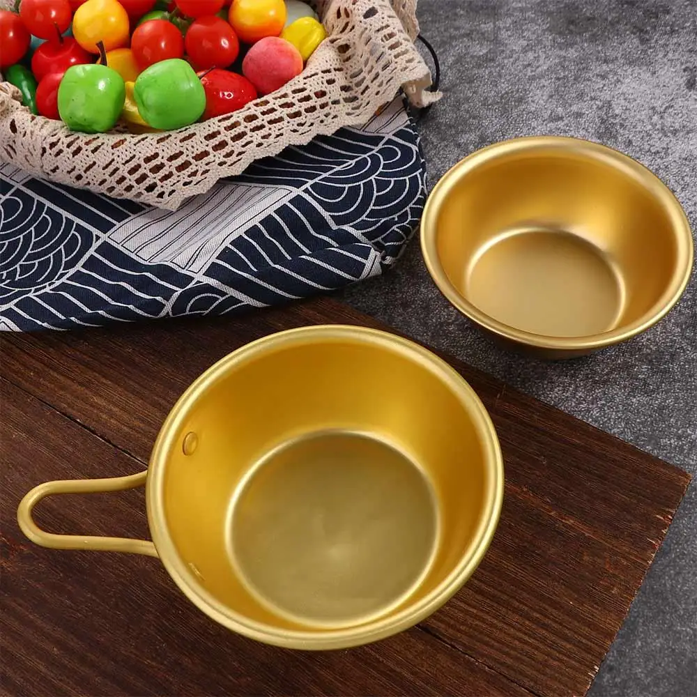 Home Traditional Kitchen Aluminum Cookware Korean Rice Wine Bowl Ramen Noodles Pot Wine Cup Bowl Cup