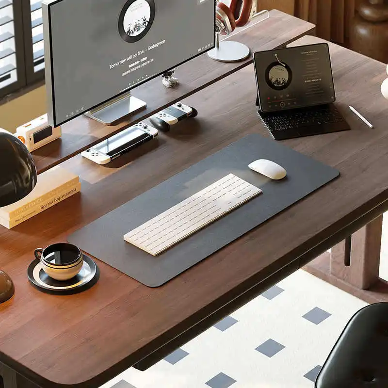 Bureau en bois massif de noyer noir, table d'ordinateur médiévale, table de calligraphie d'étude domestique, table de sport électronique