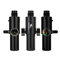 Shan bao Diving valve double gauge barostat switch  CO2 accessories inflation pressure valve G1/2-14