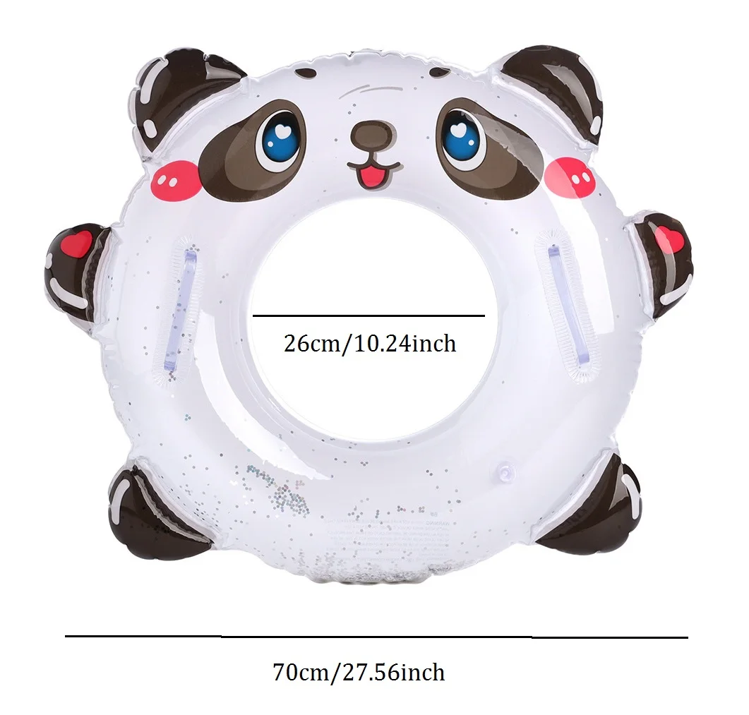 Panda Inflatable Pool Float Swimming Rings Portable Water Toys for Boys Girls Outdoor Beach Theme Party Supplies